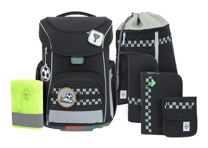 LÄSSIG Set Happy School – 1 Pendentif + 2 Patchs Écussons Avec Bouton-Pression – Personnalisation Facile Sacs & Trousse École
