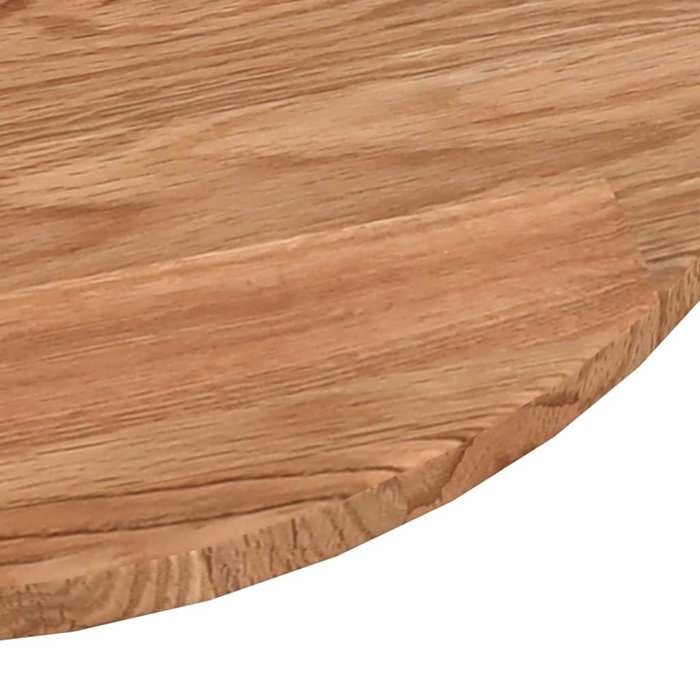 Bon plan Dessus de table Plateau pour table - JILI HOT - rond Marron clair Ø50x15cm Bois chêne traité Thome9861056