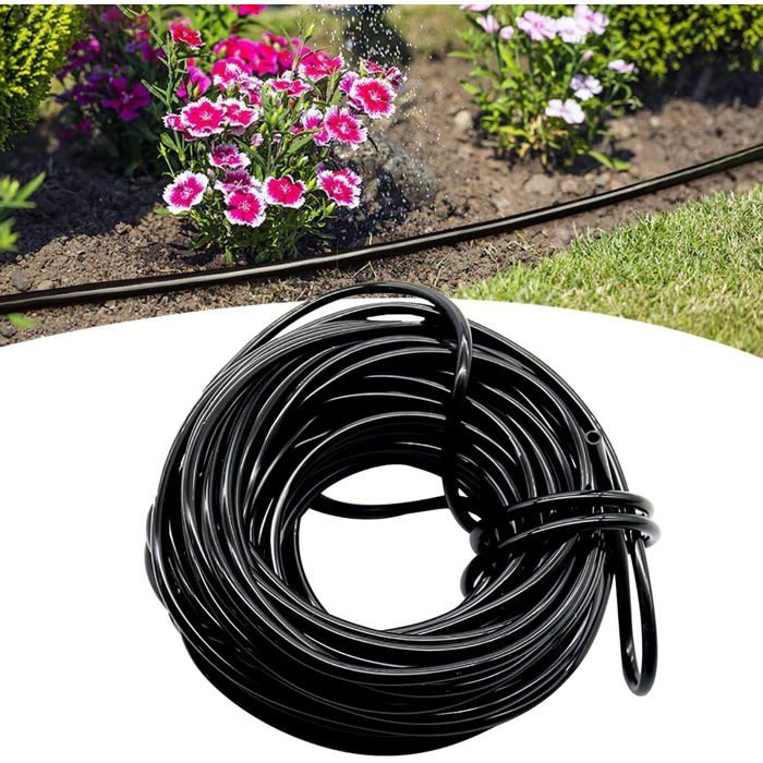 Tuyau D'Irrigation Goutte à Goutte 50 M - 4/7 Mm - PVC Robuste Pour Jardin, Pelouse Et Agriculture
