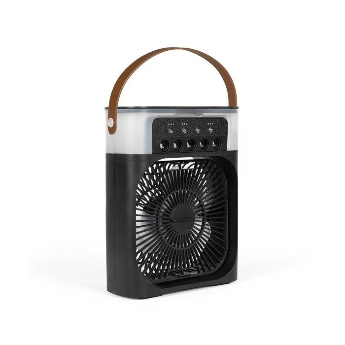 Ventilateur brumisateur portable - LIVOO - DOM513N - 10W - Ø 15 cm - 2 en 1 - 3 niveaux - Autonomie 9h - Minuterie - Capacité 450 ml - Livoo