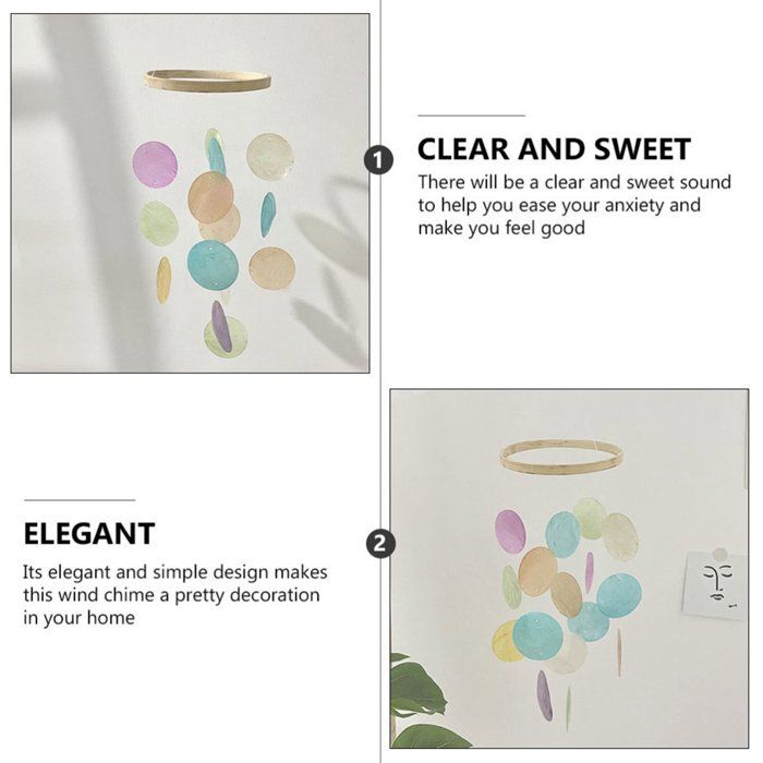 Noaxylic Kit DIY 6 Fusées Carillon à Vent En Bois – Avec Peintures, Pinceaux Et Strass, Activité Créative Pour Enfants, Décoration Extérieure Et Cadeau