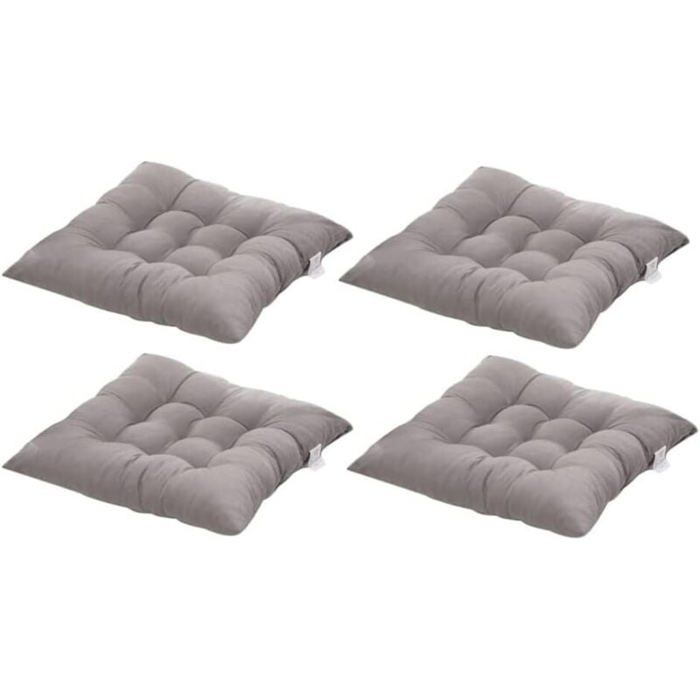 4 Coussins de Chaises Carrés 40x40 Coussins de Siège Décoration Maison Coussin Mat MatelasséeConfortable et coloré - Idéal pour in