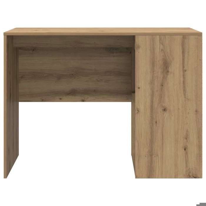 Bureau BURKE Marron Table à écrire - 1 PERSONNE - Chêne artisanal 102x50x75 cm - Bois dingénierie BB1063