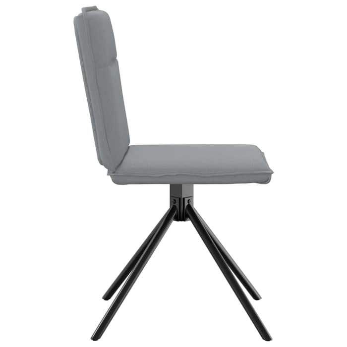 TOP 2026 Chaises à manger (lot de 2) - pour 2 personnes - contemporain - gris clair tissu - 46.5x53x84 cm ccc635