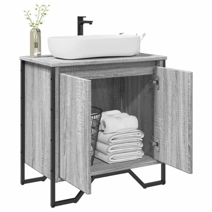 Sonoma gris Armoire lavabo de salle de bain SARAZYJ ARMOIRE WC MODERNE sonoma gris 60x35x60 cm E2294