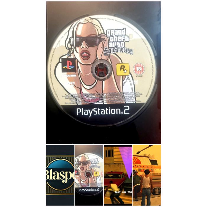 Rockstar Games Grand Theft Auto San Andreas – Jeu PS2 – Disque Seul – Fonctionnel – Sans Boîtier – Pal