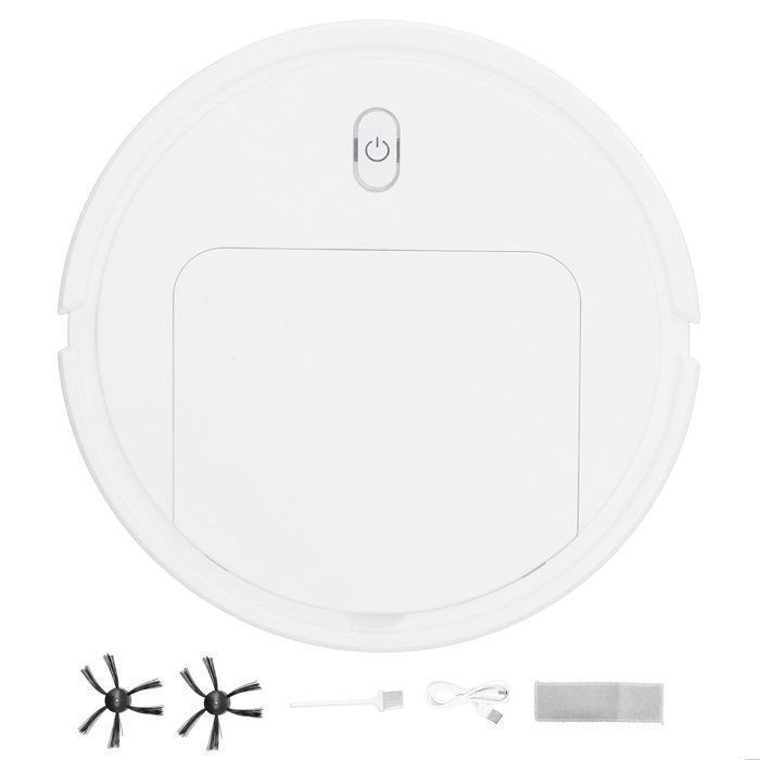 Robot Aspirateur Intelligent Automatique - COCOSITY - Nettoyeur de Sol avec Recharge USB - Blanc