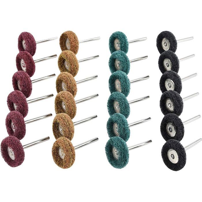 Kit polissage 40 pièces Dremel grains 80–300 pour bois/pierre/bijoux/montres