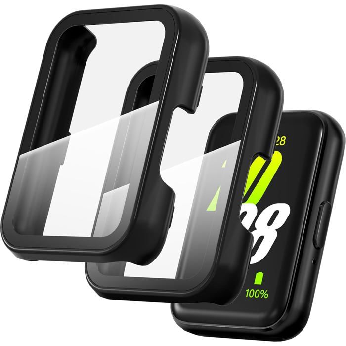 2 Pièces Coque pour Samsung Galaxy Fit 3 Protection ÉcranUltra Mince PC+HD Verre Trempé Case pour Samsung Galaxy Fit 3 Protection