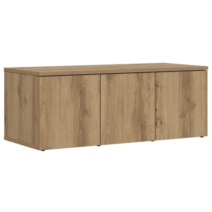 Meuble TV - HELLOSHOP26 - 80x34x30 cm - Chêne artisanal - 3 tiroirs - Bois dingénierie mat Meuble TV - HELLOSHOP26 - 80x34x30 cm - Chêne artisanal - 3 tiroirs - Bois dingénierie mat