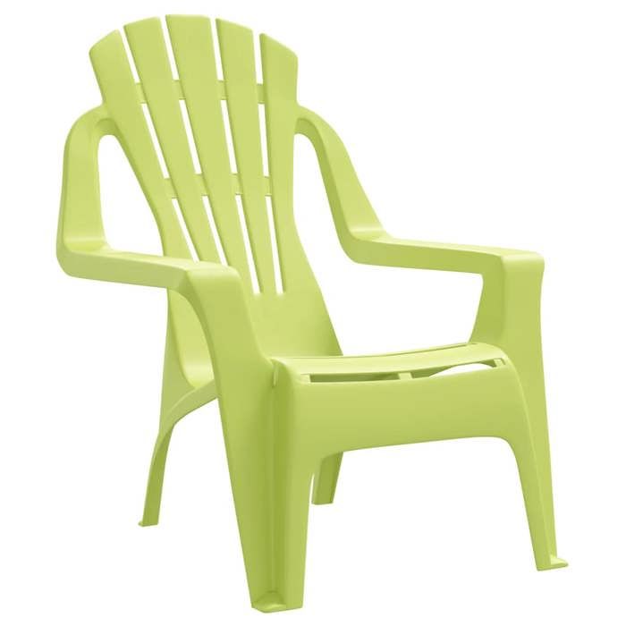 Vert Siège de jardin -  Chaises de jardin pour enfants - (2 pcs) - vert 37x34x44 cm PP C1769