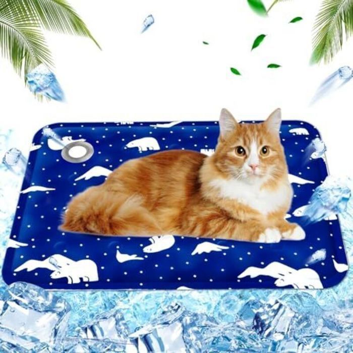 Tapis rafraîchissant animaux - Injection deau Refroidissement rapide - Été et confort animal - 40x50cm Ours