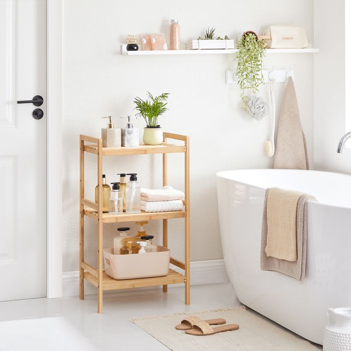 Armoire de salle de bain 45 x 315 x 80 cm Naturel