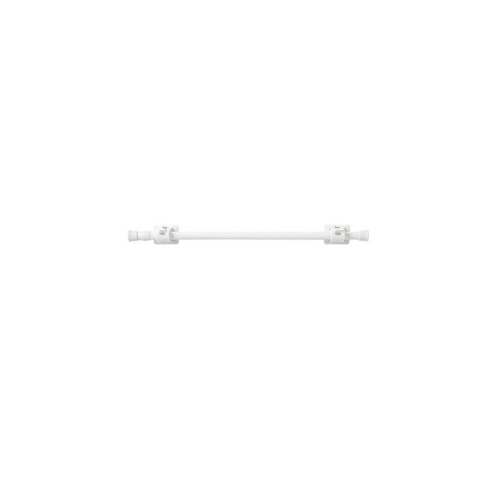 Lot de 2 Tringle Extensible S Perçage Barre Télescopique en Métal pour Rideaux Fenêtre Armoire et Penderie Barre Ex LANCE-RIDEAU