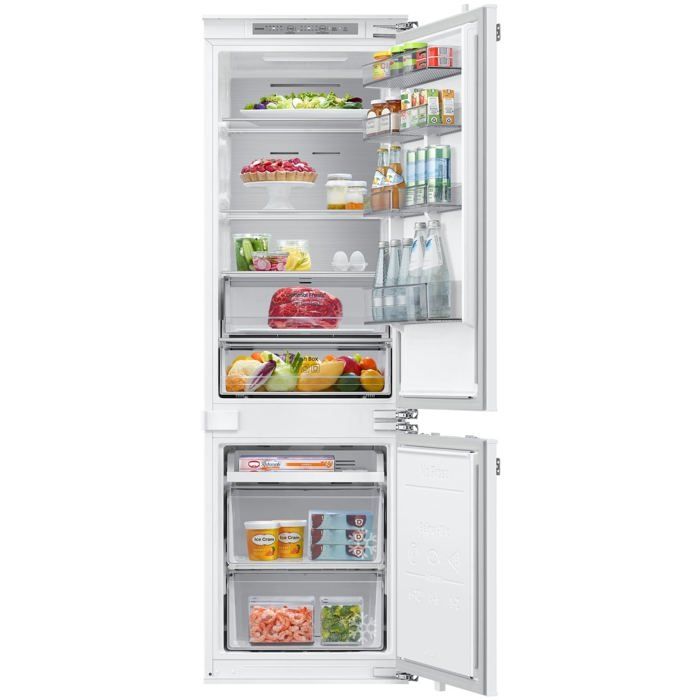 Réfrigérateur encastrable blanc - SAMSUNG - Commande électronique - Affichage LED - Technologie No Frost Réfrigérateur encastrable blanc - SAMSUNG - Commande électronique - Affichage LED - Technologie No Frost