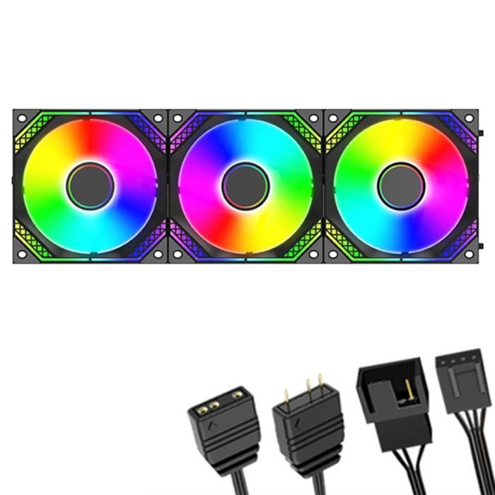Hub De Ventilateurs PWM Et ARGB 5V Pour PC - 1 à 9 Ports, Contrôle Par Télécommande Ou Carte Mère, Alimentation SATA