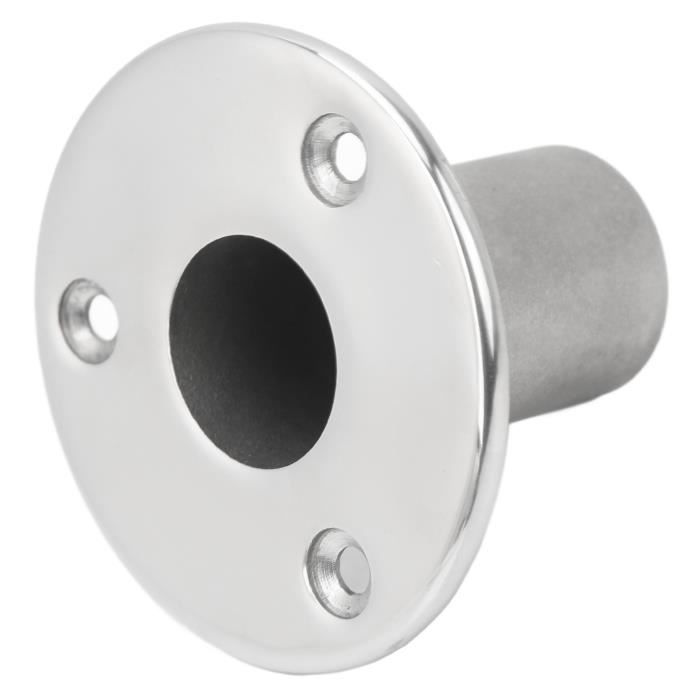 Zalati Raccord De Rampe Bateau Inox 316 – Support En L 90°, Base 70 Mm, Tube 25 Mm, Résistant Eau Salée, Vis Incluses
