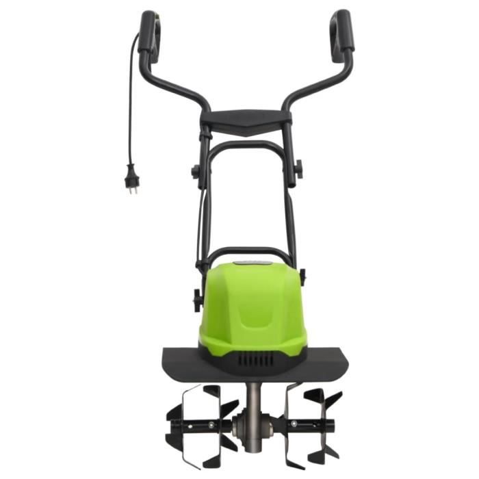 Motoculteur de jardin électrique 800W - ASHATA - 4 lames en acier - largeur 36cm