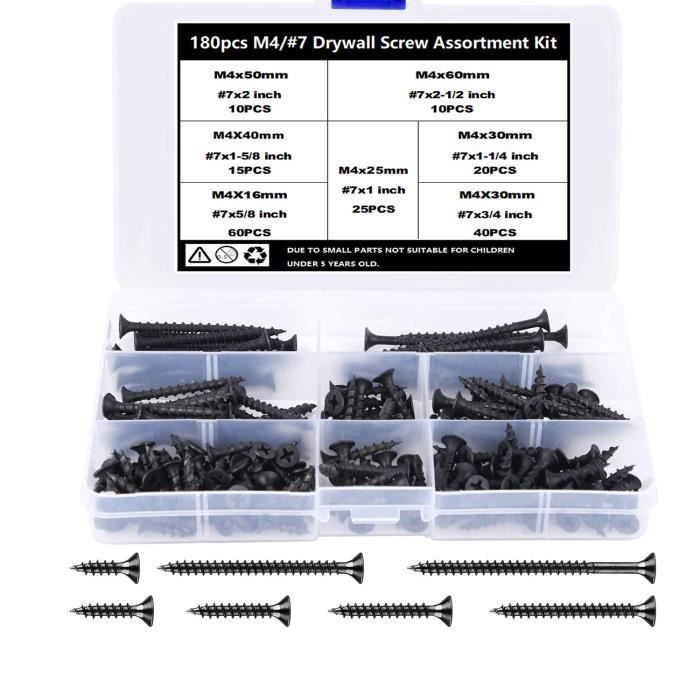 Lot De 30 Vis Autoforeuses En Acier Inoxydable 410 - M4.2x13mm, Tête Hexagonale à Rondelle - Uxcell, Neuf
