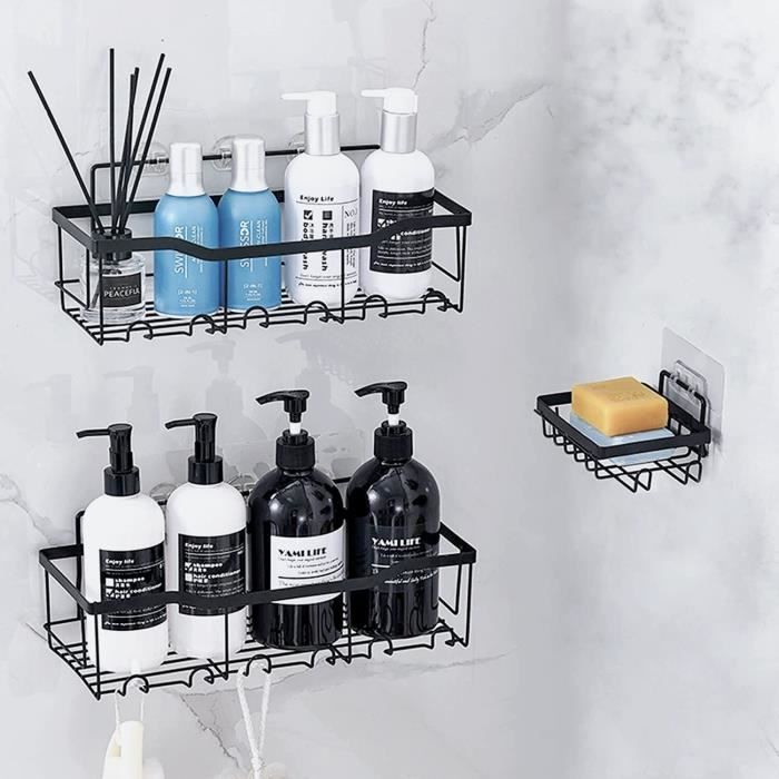 Étagère De Douche Adhésive Résistante, Sans Perçage, Pour Économiser De L'Espace, Sous Évier