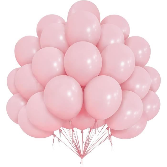 Ballons Roses, 50 Ballons Rose Pastel De 12 Pouces, Ballons En Latex Rose  Macaron, Ballons De Fête Pour Enfants, Ballons Pou[J1558]