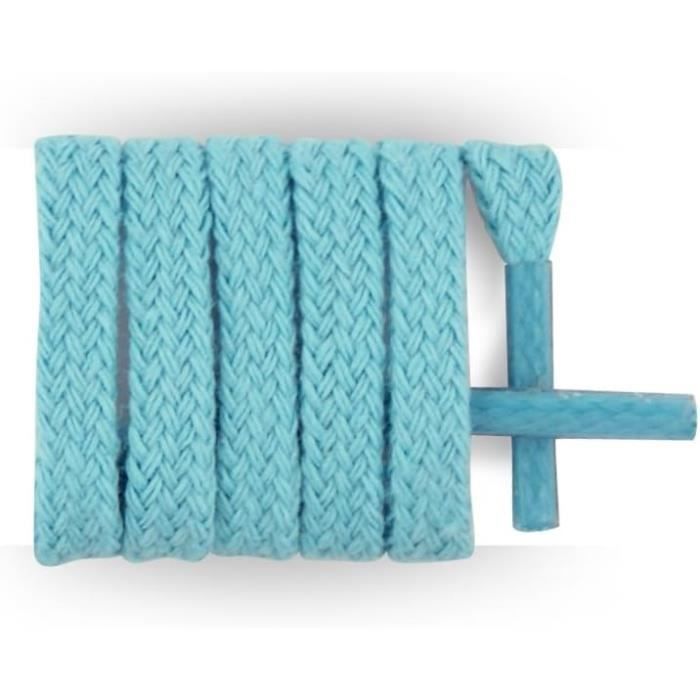 Lacets Plats En Coton 15mm - Paire De 2 - Pour Baskets, Chaussures Toile, Bottes - Plusieurs Tailles & Couleurs