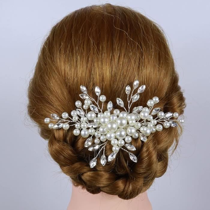 Accessoires Cheveux Mariage, Peigne Cheveux Mariage De Mariée Pinces à