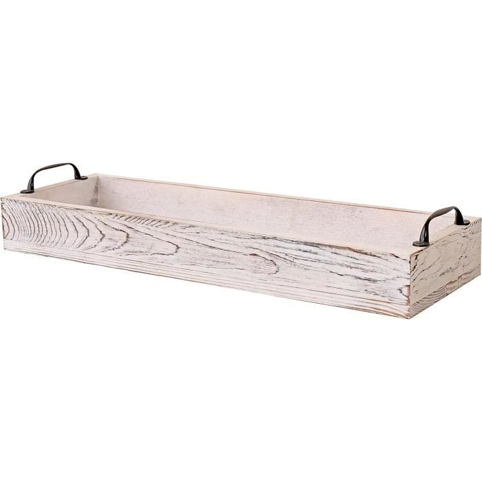 Plateau Repas Bambou 40x28cm - Avec Poignées Et 2 Dessous De Verre - Pour Petit Déjeuner Au Lit Ou TV
