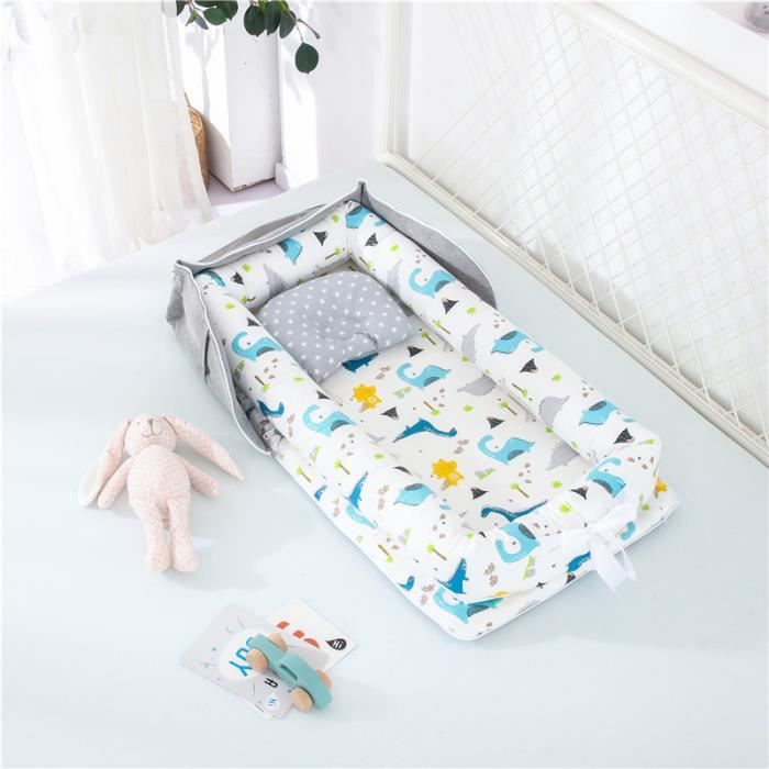Tealp Reducteur De Lit Bebe Cocon Reducteur Lit Bebe Point Bleu Baby Nest Pour Bebe Couffin De Voyage Portable Nid Pour Nouveau Ne Nourrisson Linge De Lit Pour Berceaux Et Couffins Matelas Et