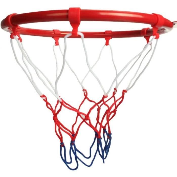 COSTWAY Panier De Basket Anneau Avec Filet - Jante Murale Intérieur Extérieur Toutes Saisons