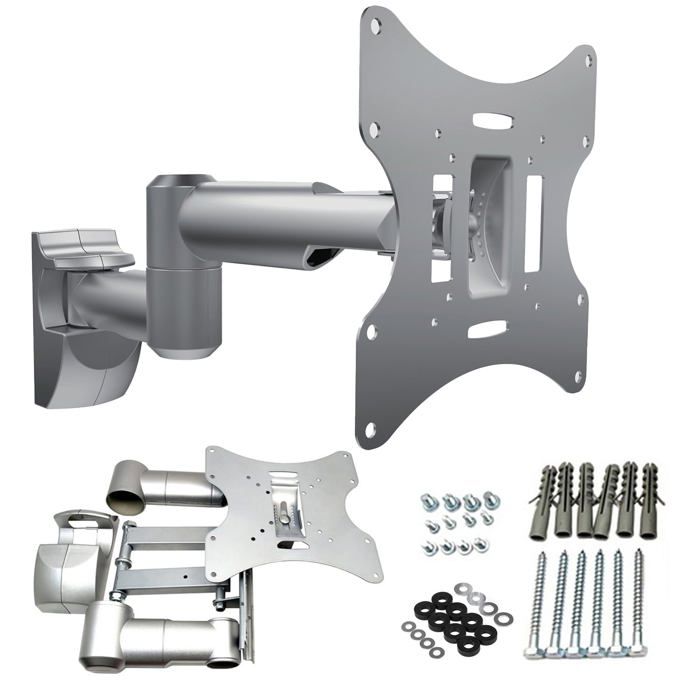 Support mural TV - MACLEAN - MC-503A S - VESA 75 100 200 - 23 à 42 pouces - 30 kg max