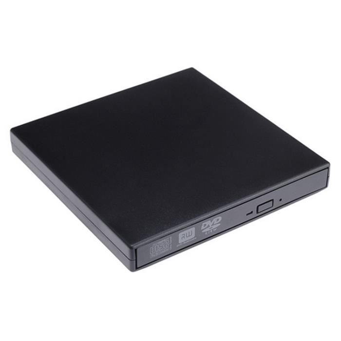 Lecteur DVD Combo CD CD-RW USB 2.0 pour Ordinateur Portable/Ordinateur Portable/Bureau pour Apple iMac Dell Acer HP ASUS ,Noir