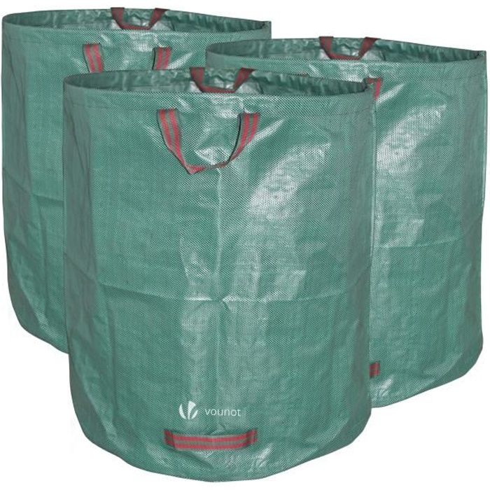 SCHRAMM ® Sac 300 L Vert robuste en polypropylène tissus Sacs Jardin Jardin