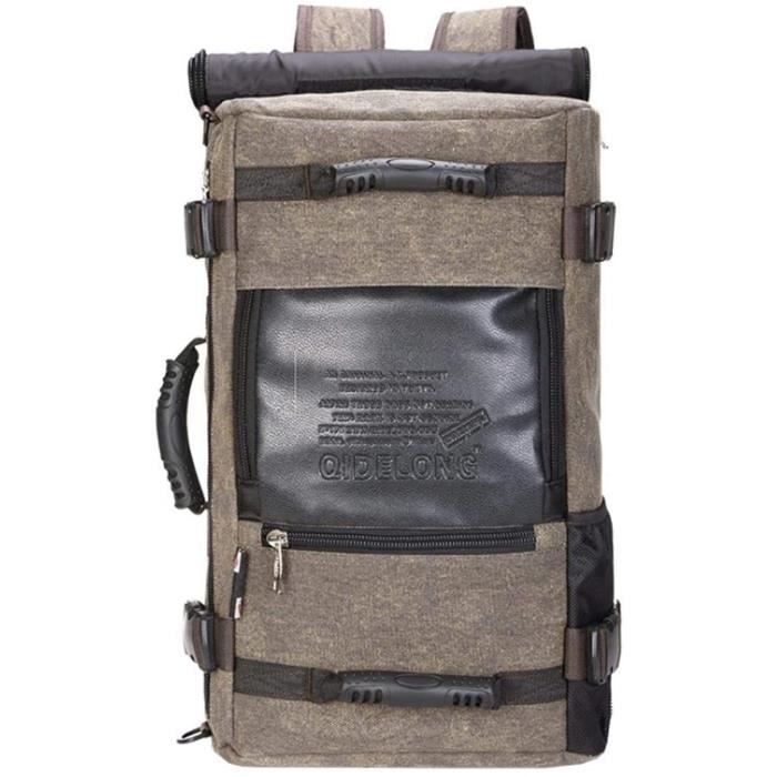 Sac à Dos Randonnée Go Travel 90L – Grande Capacité, Voyage, Kaki – Adulte Unisexe