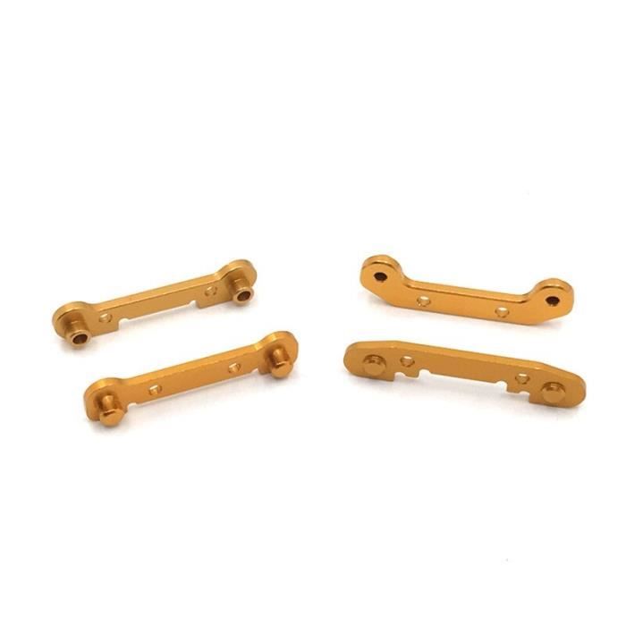 Bras Oscillant Arrière RC Aluminium - Pièce De Mise à Niveau Pour Wltoys 144001 124018 124019 (Rouge)