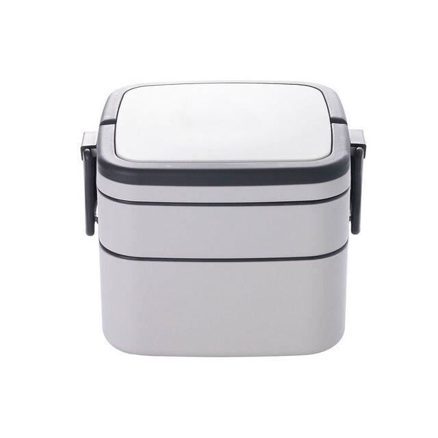 Tokenhigh Boîte Repas Isotherme 2 Pièces - Acier Inox Micro-ondable Anti-fuite Avec Sac | Adulte Enfant