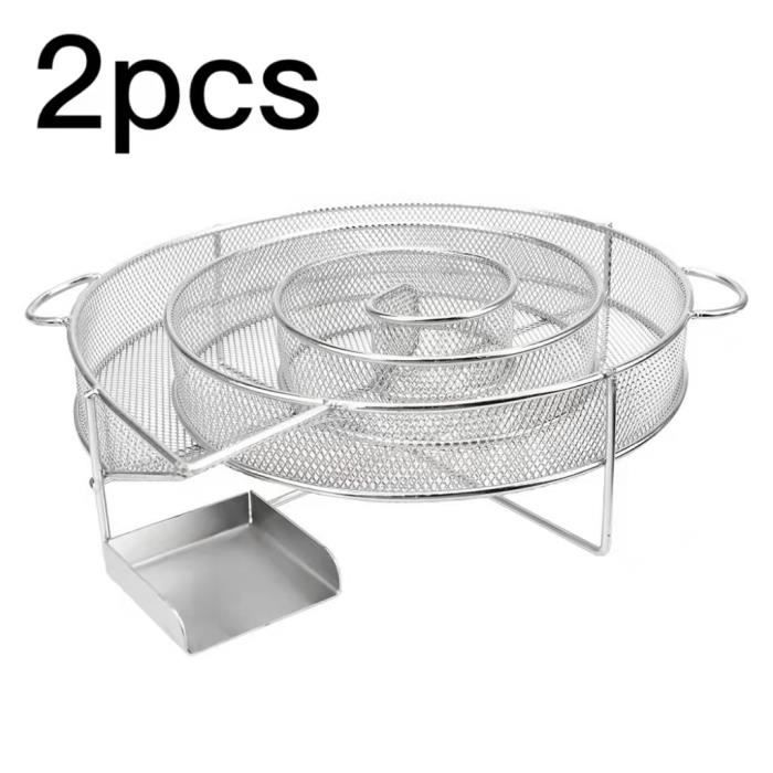 Boîte à Fumée En Acier Inoxydable - Pour Barbecue Et Fumage - Compatible Copeaux De Bois - Dimensions 24,5 X 11,7 X 5,5 Cm