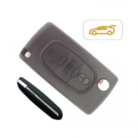 Boîtier De Télécommande Peugeot 307 - Coque Clé 2 Boutons, Neuf, ACS