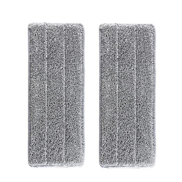Lot De 3 Recharges Microfibre Pour Serpillière Plate - Compatible Balais Plat, Nettoyage Profond