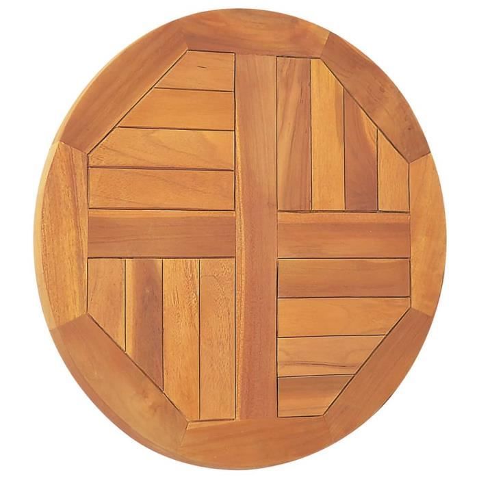 Plateau de Table en teck verni brillant, 610x940mm, 24x37 pouces