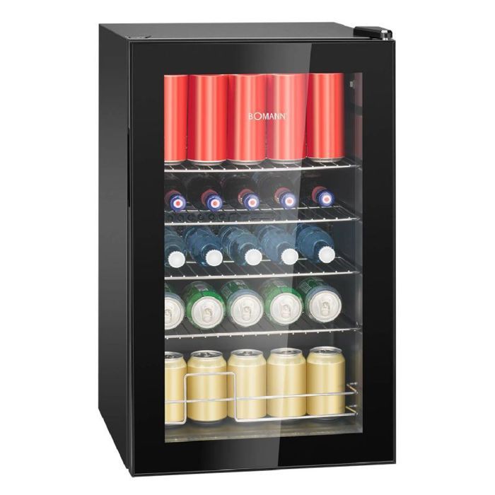 Réfrigérateur pour boissons - BOMANN - KSG7287-Noir - 63 L - Porte vitrée - Éclairage LED Réfrigérateur pour boissons - BOMANN - KSG7287-Noir - 63 L - Porte vitrée - Éclairage LED