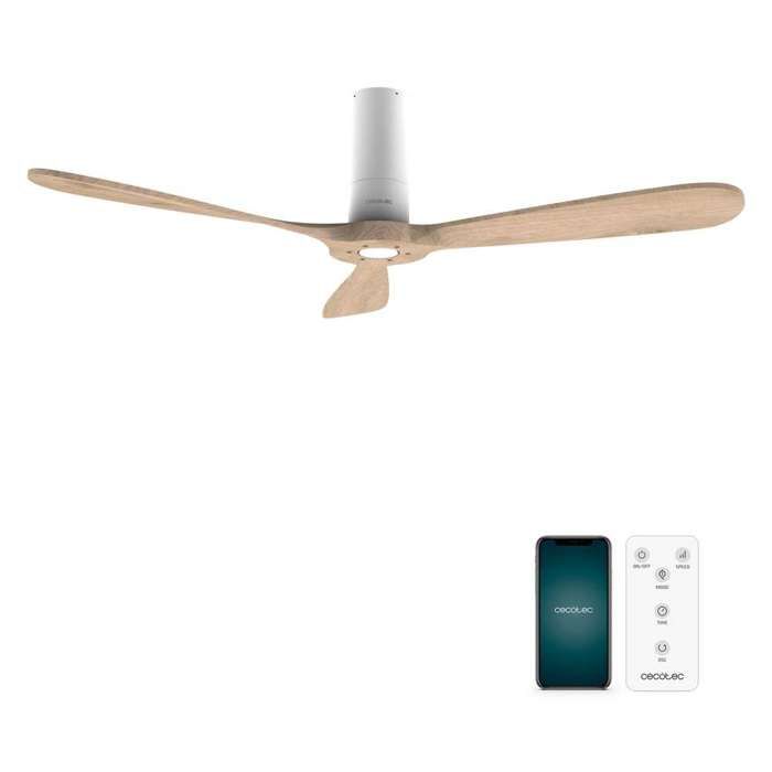 Cecotec Ventilateur de plafond EnergySilence Aero 5500 White Aqua Connected - Cecotec