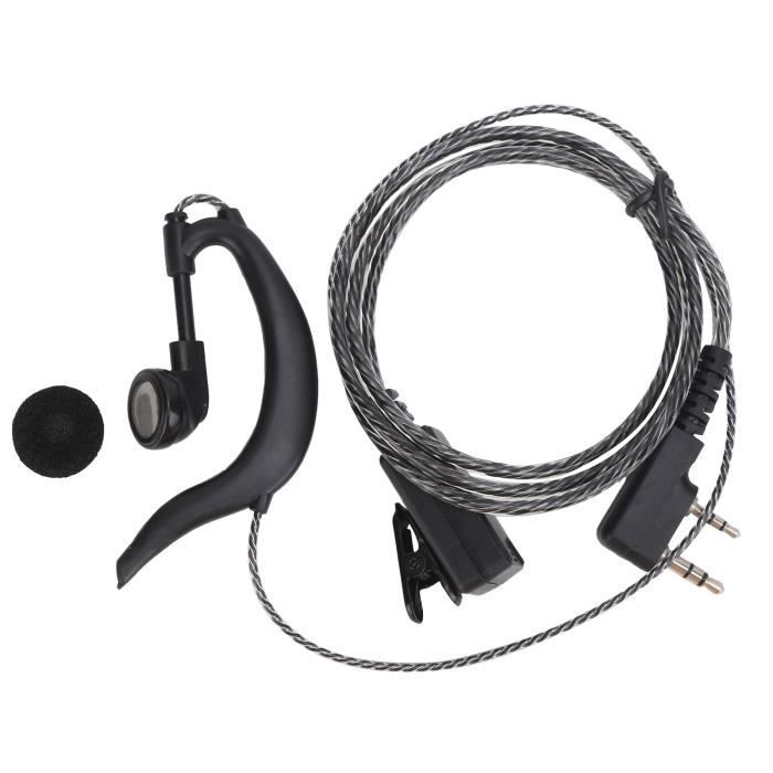 Casque écouteur Pour Talkie-walkie Uniden - Noir, Réduction De Bruit, Neuf