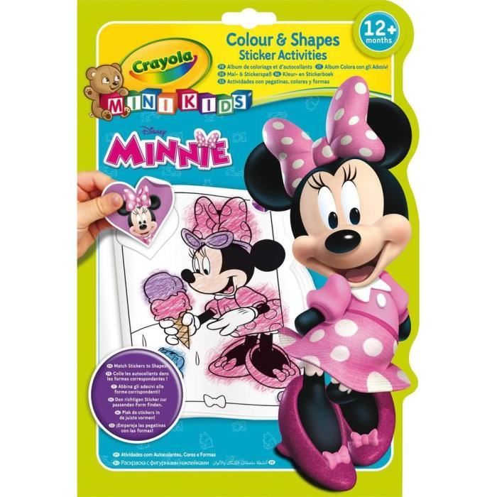 Crayola Mini Kids Album Coloriage Autocollants Minnie Coloriage Pour Enfant Et Tout Petit Cdiscount Jeux Jouets