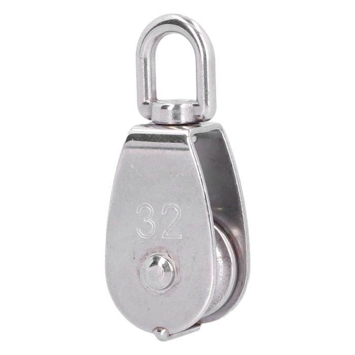 Poulie Résistante Pivotante 360° Acier Inoxydable Forte Charge - Silencieuse