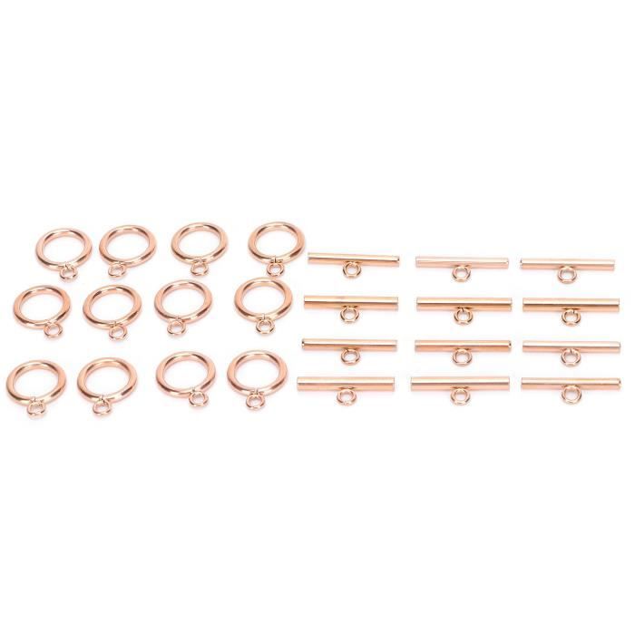UNICRAFTALE 8 Pcs 2 Couleurs Collier Superposition Fermoirs 304 Fermoirs Multi Brins en Acier Inoxydable avec Fermoirs Pince de Homard Doré Couleur Acier Inoxydable Multiple Collier Séparateur