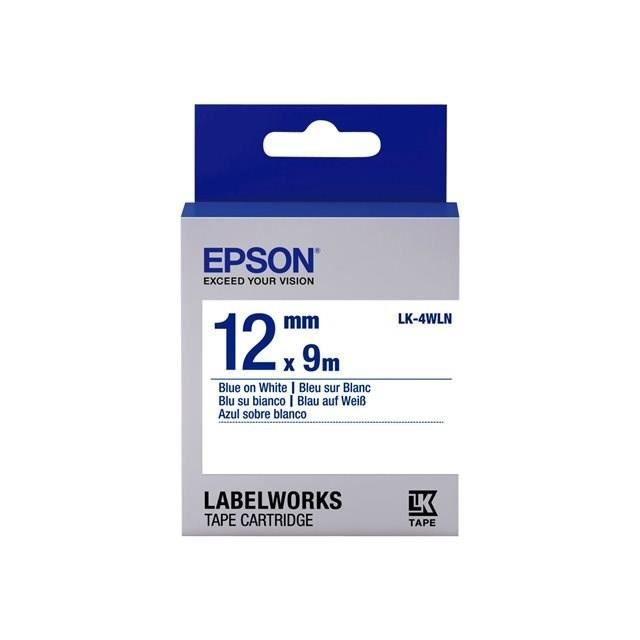 Epson LabelWorks LK 4WLN Bande d'étiquettes sur Rouleau 1 2 cm x 9 1 rouleau x pour LabelWorks LW 1000 LW 300 LW 400 LW 600 LW 700 LW 900 LW K400 LW Z700 LW Z900 - vue 2
