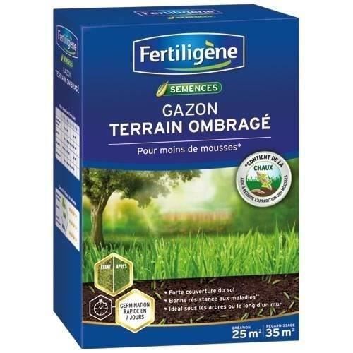 FERTILIGENE Gazon terrain ombragé - 25 m² - 875 g/nc