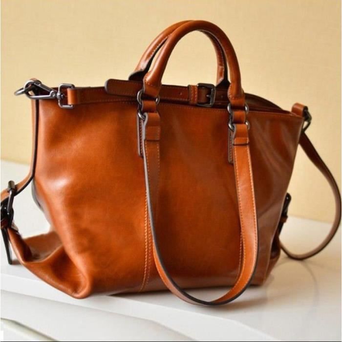 Sac Hobo En Cuir Daim Femme Marron - Fourre-tout Grande Capacité 36x30x14 Cm, Sangle Confortable, Style Automne