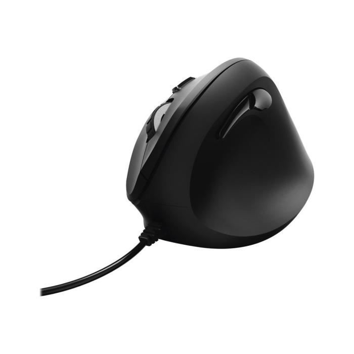 Souris ergonomique verticale HAMA - 6 boutons - filaire - noir